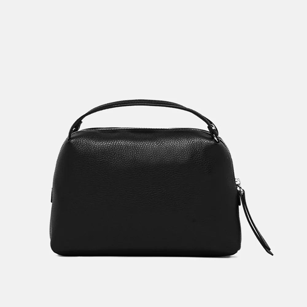 Black Leather Large Alifa Bag - Image 5