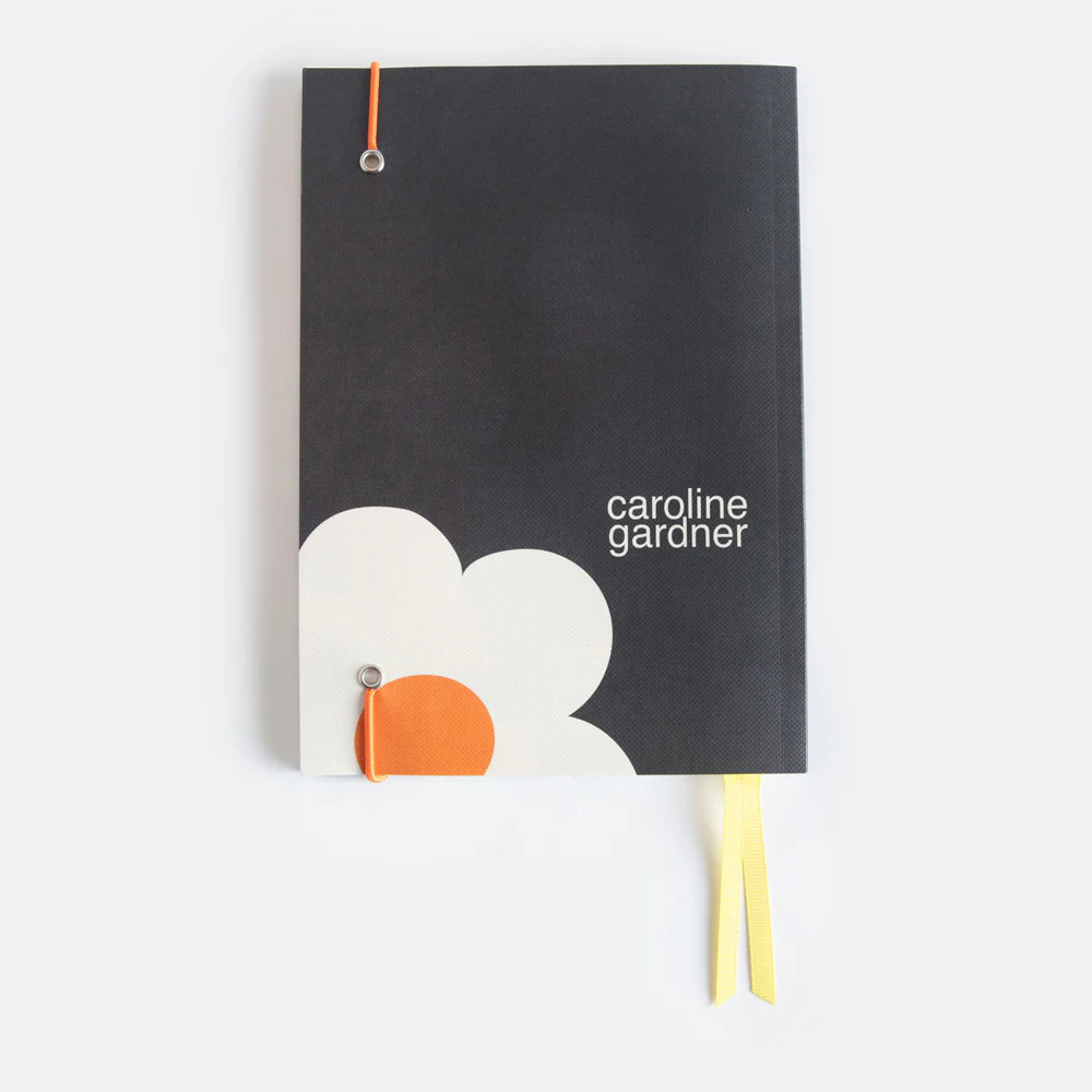 Charcoal Big Flower A5 Soft Cover Notebook - Image 3