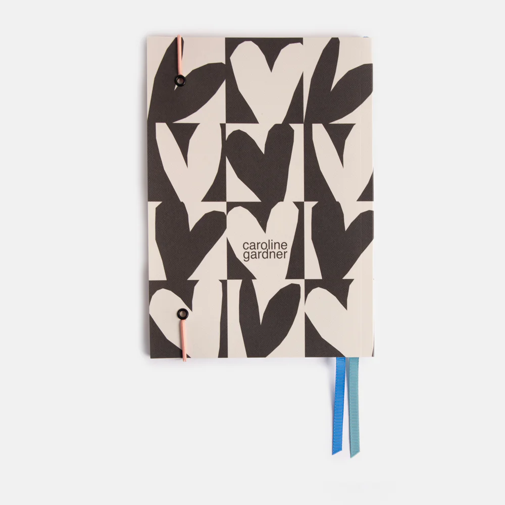 Mono Checkmate Hearts A5 Soft Cover Notebook - Image 3