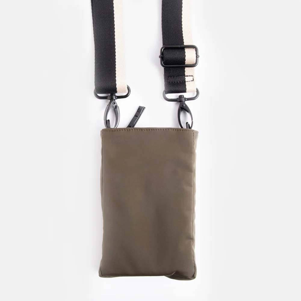 Khaki Padded Phone Pouch Bag - Image 3