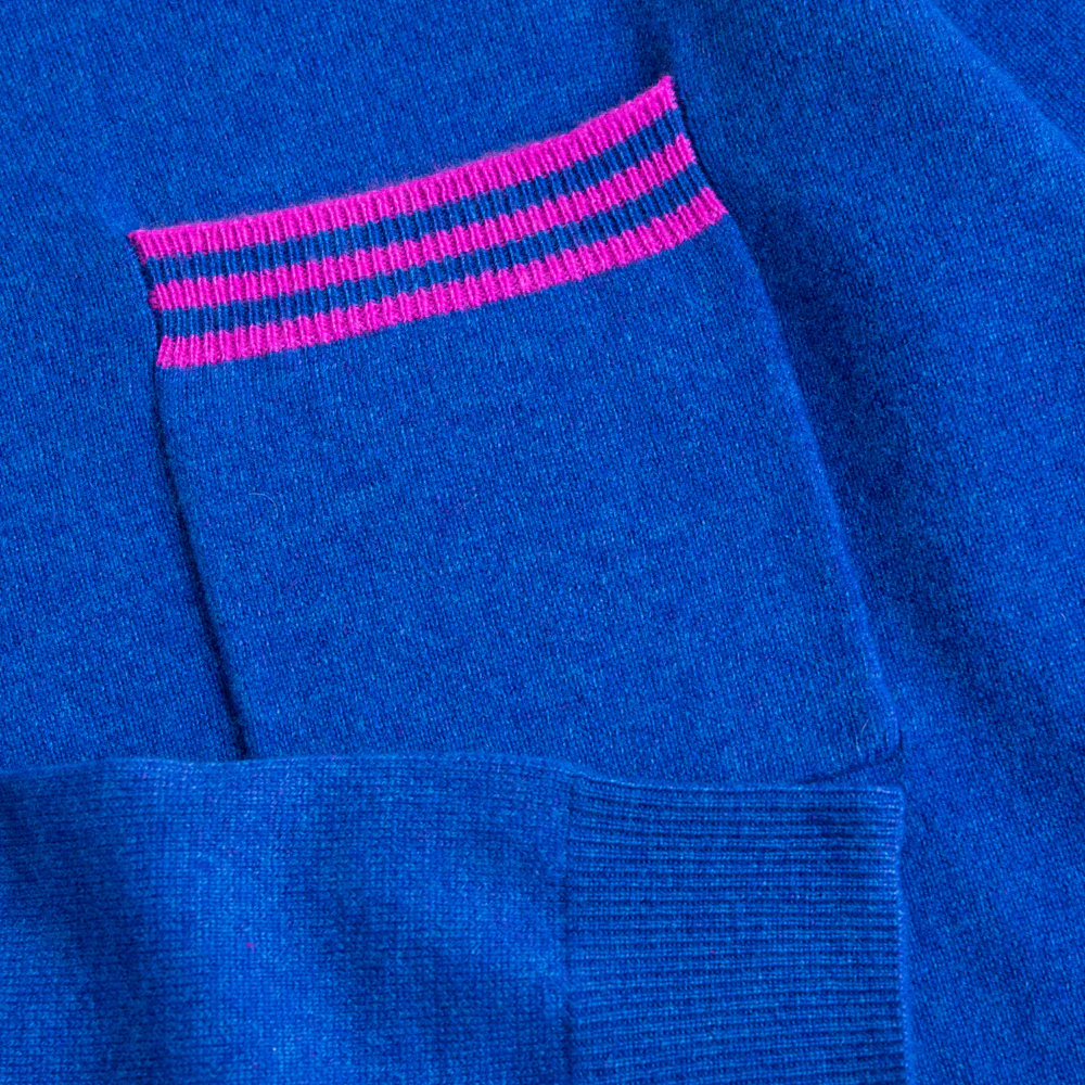 Lagoon Blue Pure Cashmere Jumper - Image 4