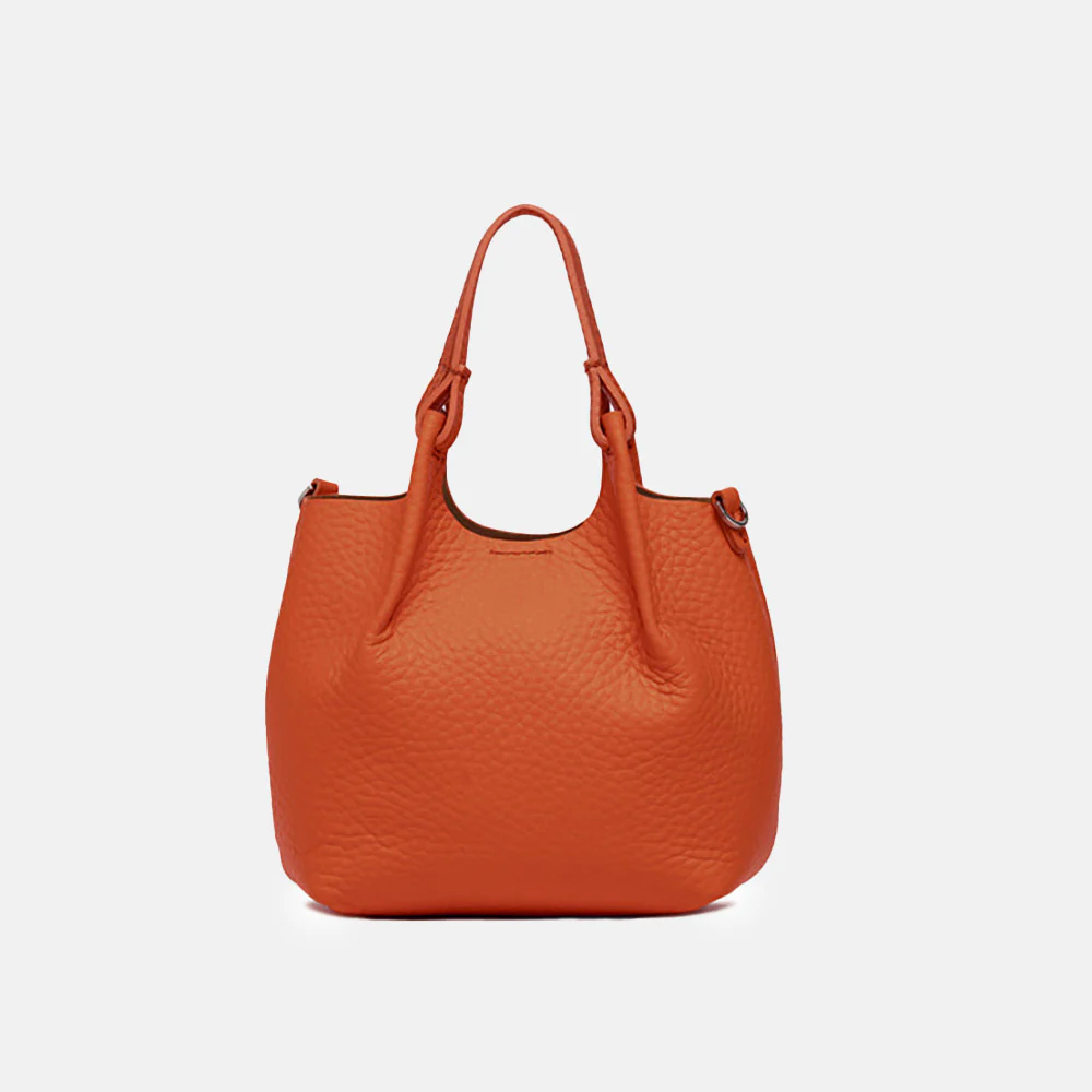 Orange Leather Dua Tote Bag - Image 4