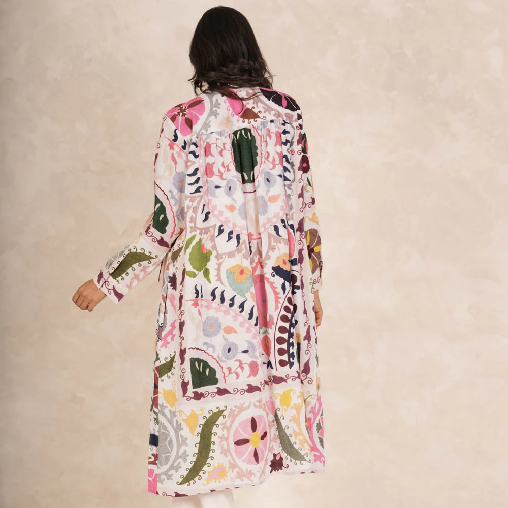 Pink Susani Duster Jacket - Image 3