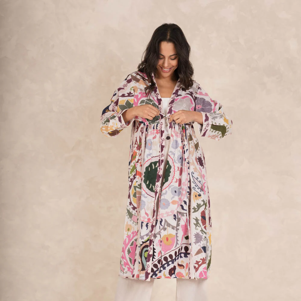 Pink Susani Duster Jacket - Image 4